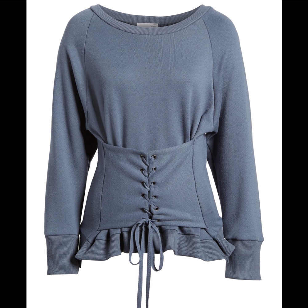 Raglan Corseted Sweatshirt